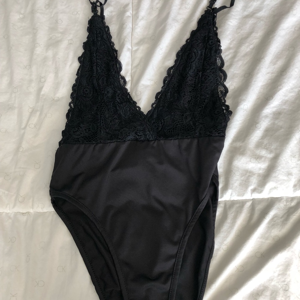 Black Lingerie Bodysuit